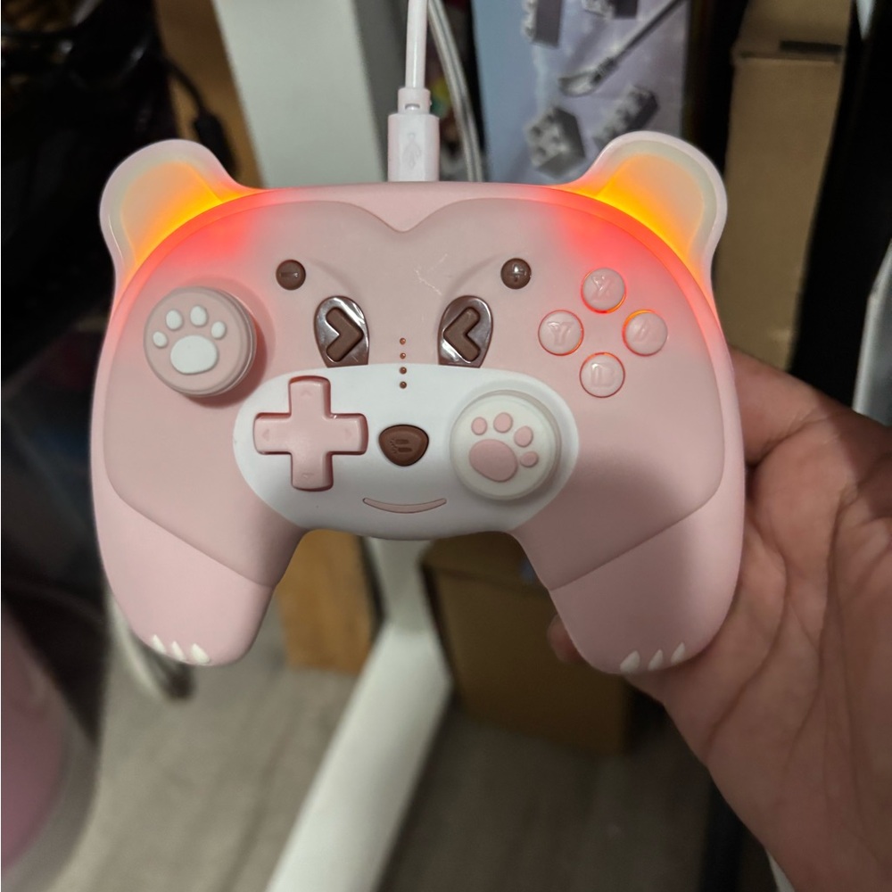 Amazon Pink and Brown Animal-Themed Controller